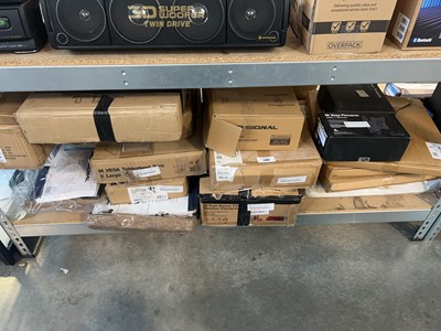 Lot 1199 - Under bay of various TV mounts and brackets