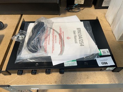 Lot 1206 - Rack mount audio module model EPA104/254