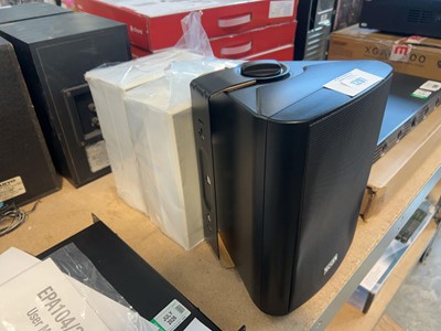 Lot 1207 - 3 various speakers including 1 pair of white...