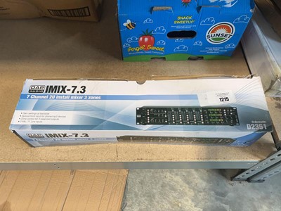 Lot 1215 - DAP audio iMix-7.3 7 channel 2U install mixer,...