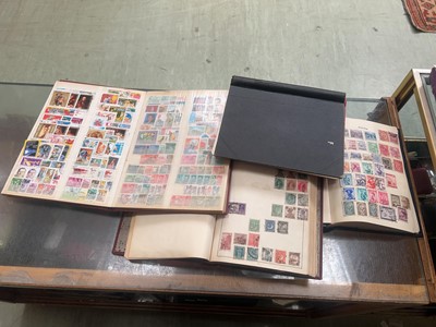 Lot 396 - Five stamp albums with contents