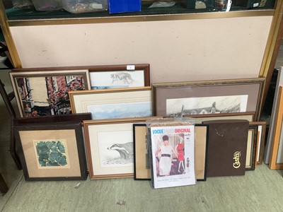 Lot 1 - A collection of artwork and prints to include...