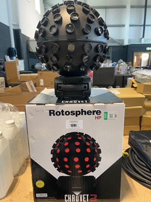 Lot 1241 - Rotosphere HP Chauvet DJ light boxed, together...