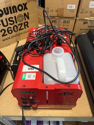 Lot 1243 - AFX light Fog-2500-Pro-RD fog machine