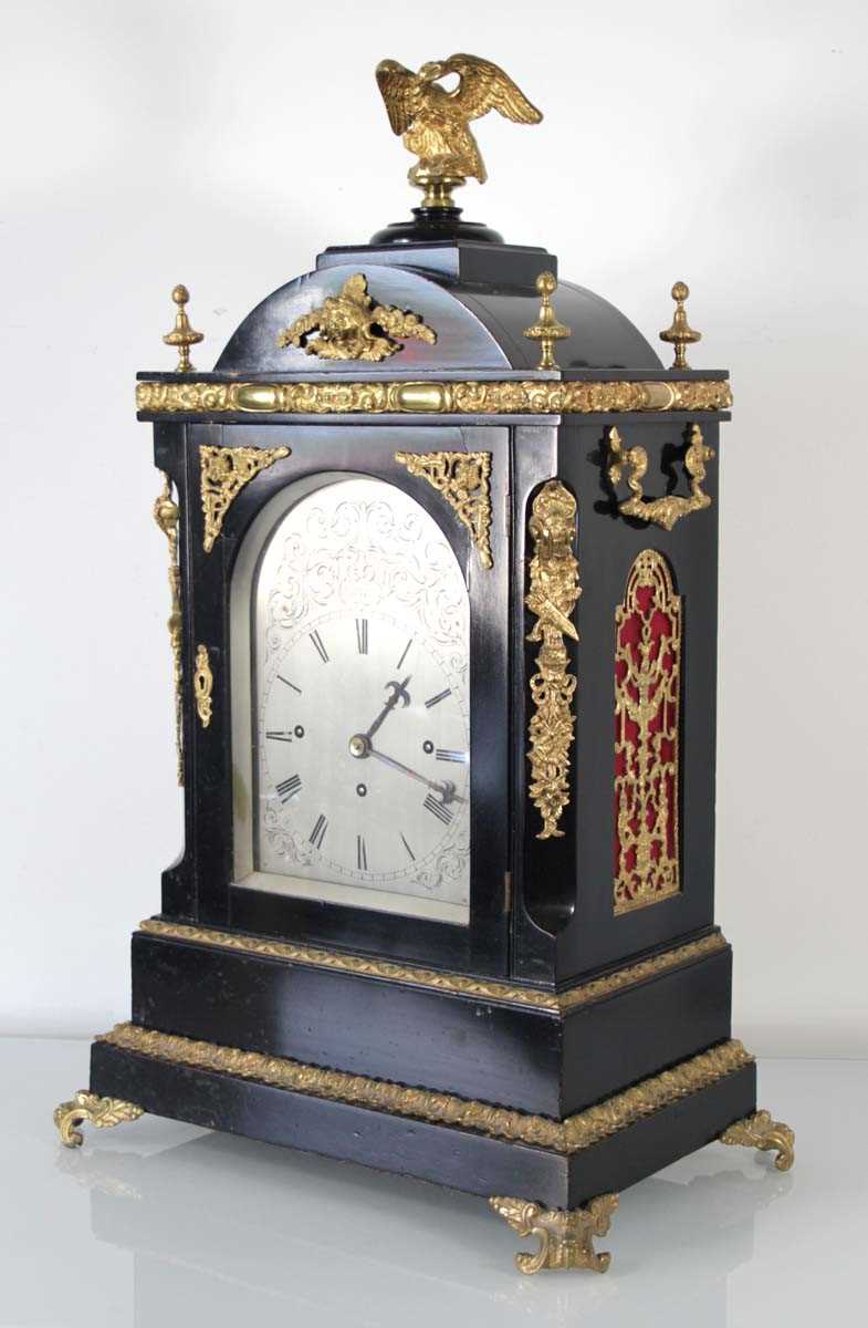 Lot 58 - A 19th century table or bracket clock, the...