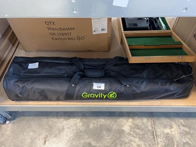 Lot 1250 - Gravity 35m aluminium speaker stand in canvas...