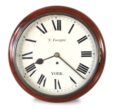 Lot 62 - A 19th century single fusee wall clock, the...