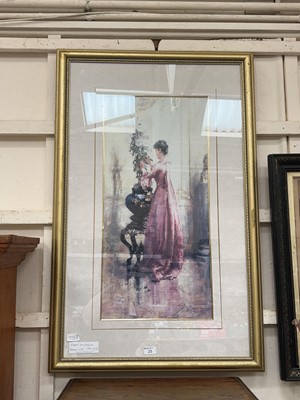 Lot 25 - A framed and glazed print circa 1885 depicting...