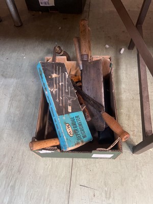 Lot 430 - A carton containing assorted tools to include...