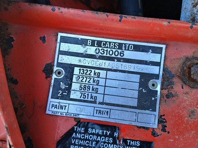 Lot Project car for restoration - (JTV 204V) 1980...