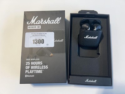 Lot 1300 - Marshall Minor III wireless bluetooth earbuds
