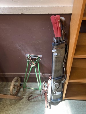 Lot 124 - Two golf bags containing an assortment of...
