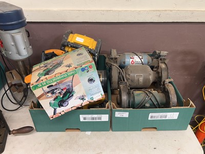 Lot 136 - Two trays containing assorted tools to include...