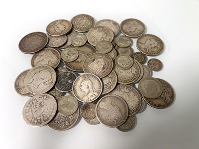 Lot 400 - A collection of mainly pre 1920 silver coinage...