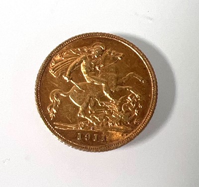 Lot 403 - A George V half sovereign dated 1911