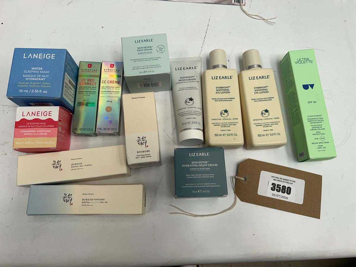 Lot 3580 - Branded products to include Liz Earle, Beauty...