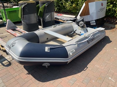 Lot 4273 - Tobin Sport inflatable dinghy, outboard petrol...