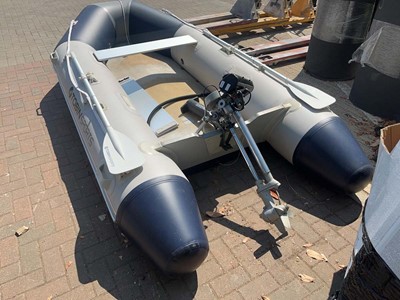 Lot 4273 - Tobin Sport inflatable dinghy, outboard petrol...