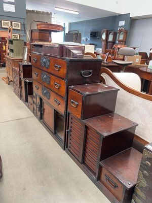 Lot 5191 - Chinese Export multi drawer cabinet plus a...