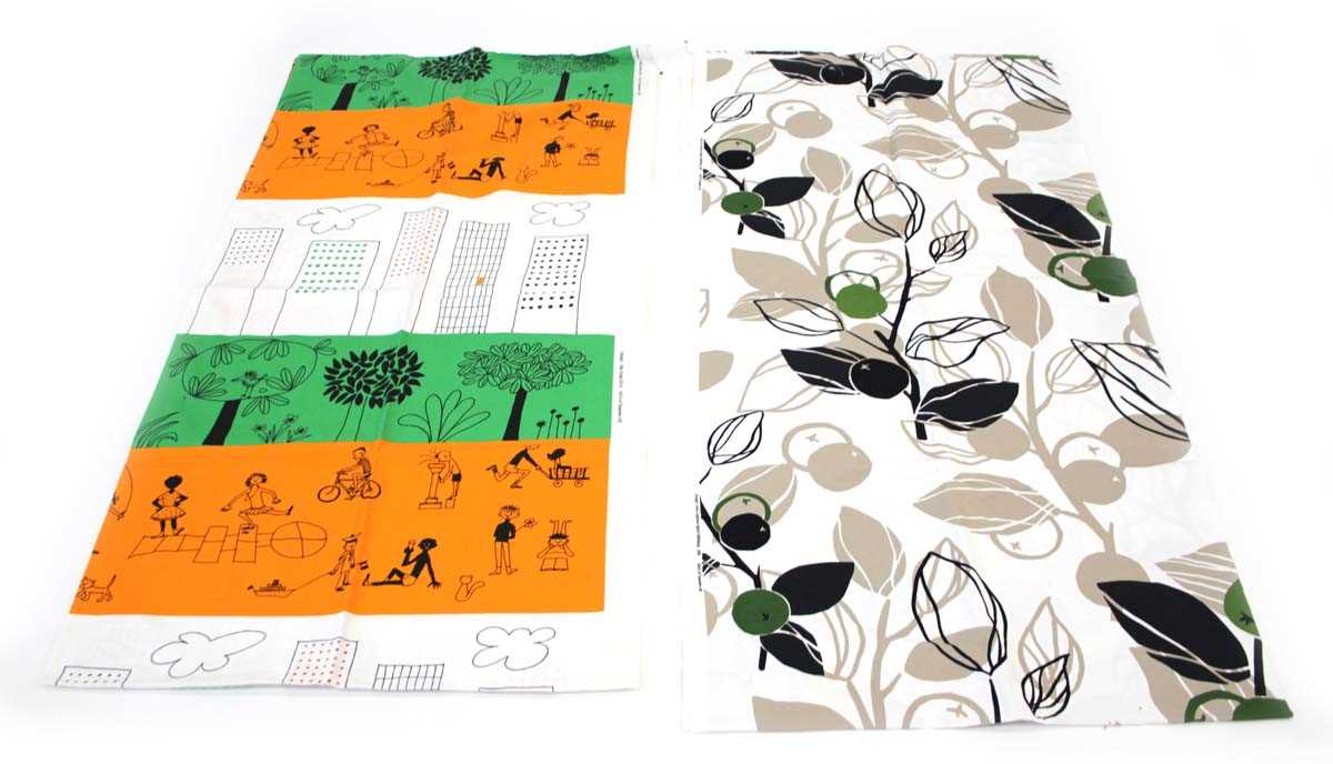 Lot Two Ikea fabric panels designed by...