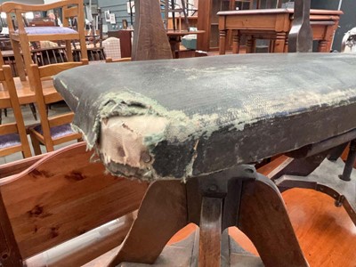 Lot 5276 - Four mid century adjustable machinists chairs