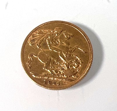 Lot 399 - A George V full sovereign dated 1911