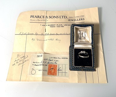 Lot 433 - A mid-20th century white metal dual diamond...