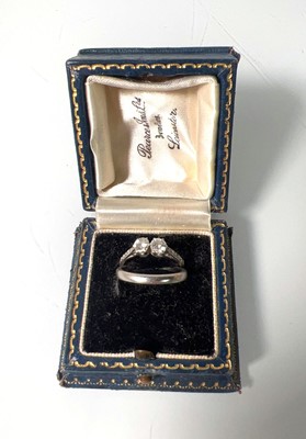 Lot 433 - A mid-20th century white metal dual diamond...