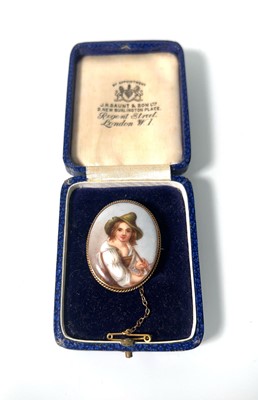 Lot 455 - An early 20th century miniature portrait...