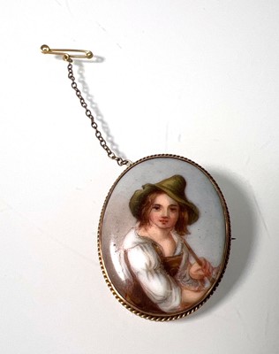 Lot 455 - An early 20th century miniature portrait...