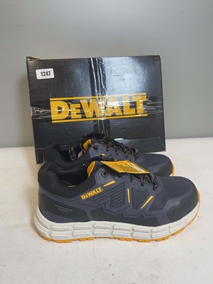 Lot 1821 - DeWalt UK8 steel toe cap safety trainers in...
