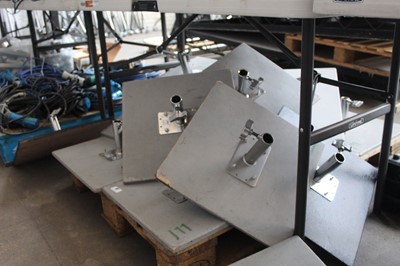 Lot 67 - 10 Arri stands mounted on wooden boards