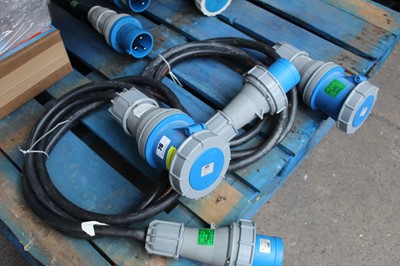 Lot 76 - 2x 125-63amp electric cables