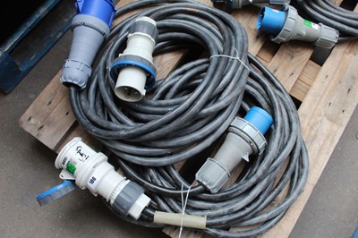 Lot 106 - 2 large heavy duty electrical cables