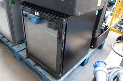 Lot 112 - Small glass front bottle fridge