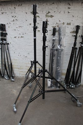 Lot 144 - 2 Arri 626BU-0239 black telescopic stands on...