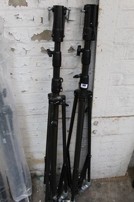 Lot 146 - 2 Arri 626BU-0239 black telescopic stands with...