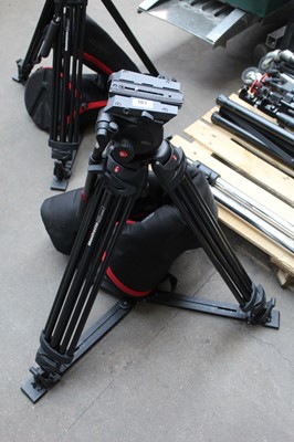 Lot 161 - Manfrotto 546GB tripod with associated carry case