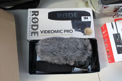 Lot 184 - Rode Videomic Pro compact shotgun microphone...