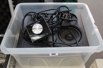 Lot 189 - 2 x M-Audio BX5 monitor speakers with a...