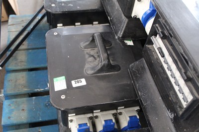 Lot 205 - Single phase splitter electrical box with 7...