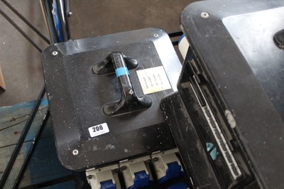 Lot 206 - Single phase splitter electrical box with 7...
