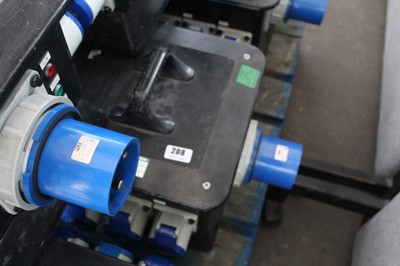 Lot 208 - Single phase splitter electrical box with 7...