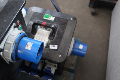 Lot 209 - Single phase splitter electrical box with 7...