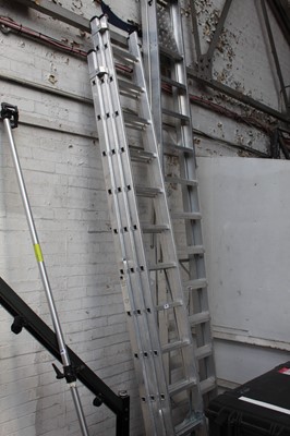 Lot 227 - Triple extending aluminium ladder