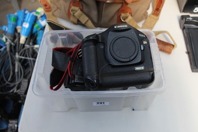 Lot 231 - Canon EOS - 1 DS Mark III camera body with a...