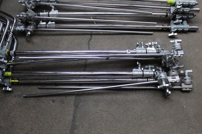 Lot 255 - 4 Arri steel folding telescopic master stands...