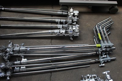 Lot 256 - 4 Arri steel folding telescopic master stands...