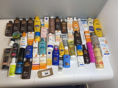 Lot 3826 - Sun care & tanning products