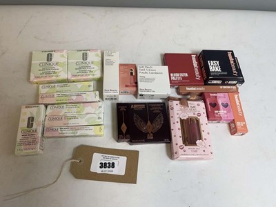 Lot 3838 - Makeup to include Clinique, Huda, Charlotte...